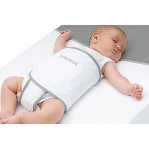 Baby Brezza Bed Safe Sleep Swaddle 0-6 Months 7-25 lbs Cotton Anti-Rollover Wrap